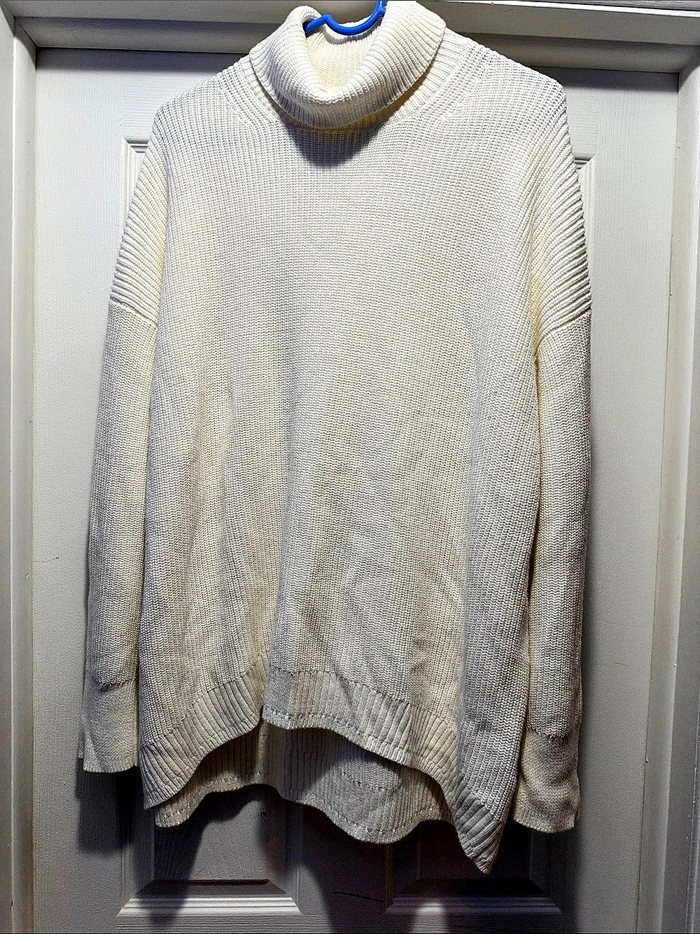 J.CREW Cream Cowl Neck Knit Sweater XL